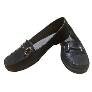 Horse bit black loafer size 7 aerosoles